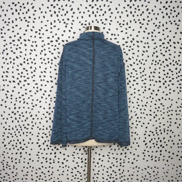 Free People Heathered Blue Sunny Days Turtleneck Sweater - Picture 8 of 12